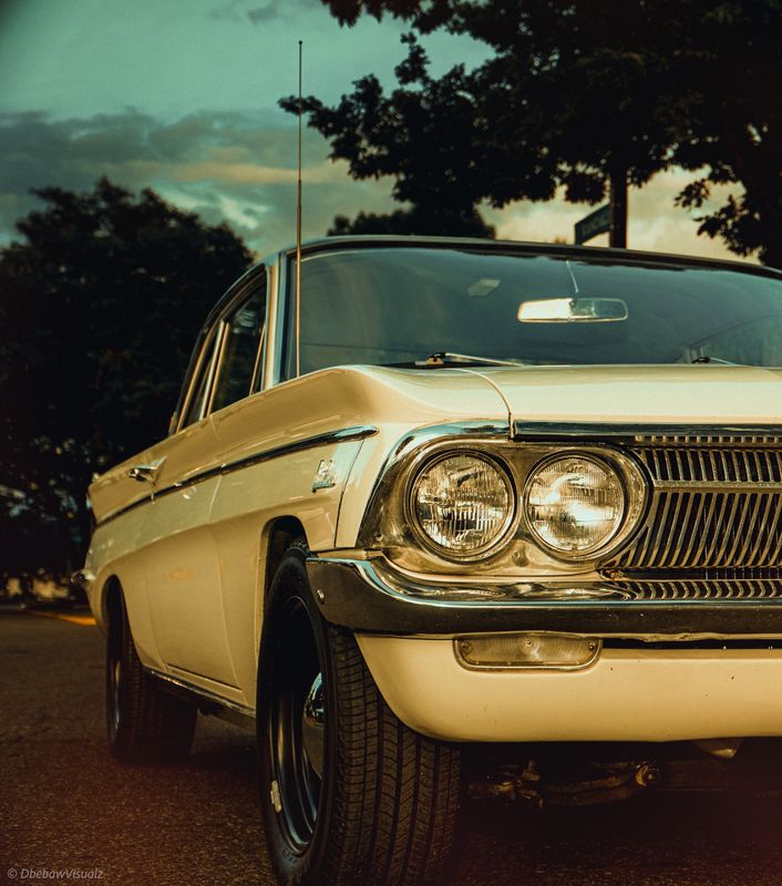 Vintage Oldsmobile Cutlass front quarter, DbebawVisualz photography portfolio